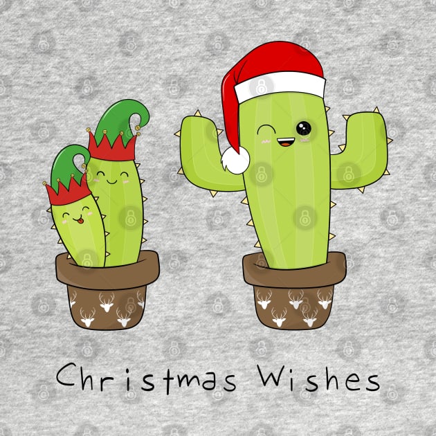 Santa and Elves Christmas Cacti by ShutterStudios